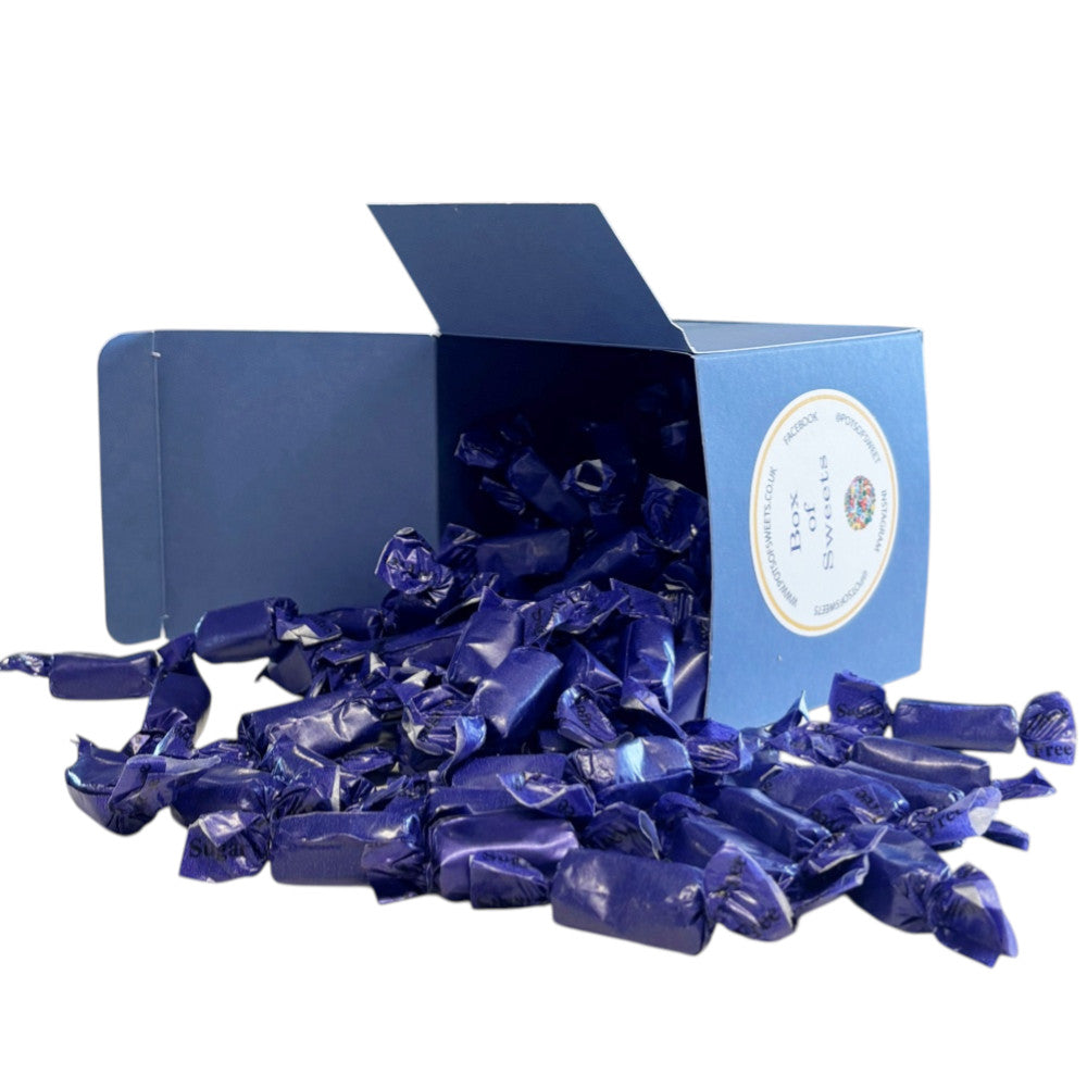 300g Square Coloured Box of Sugar Free Liquorice Toffee