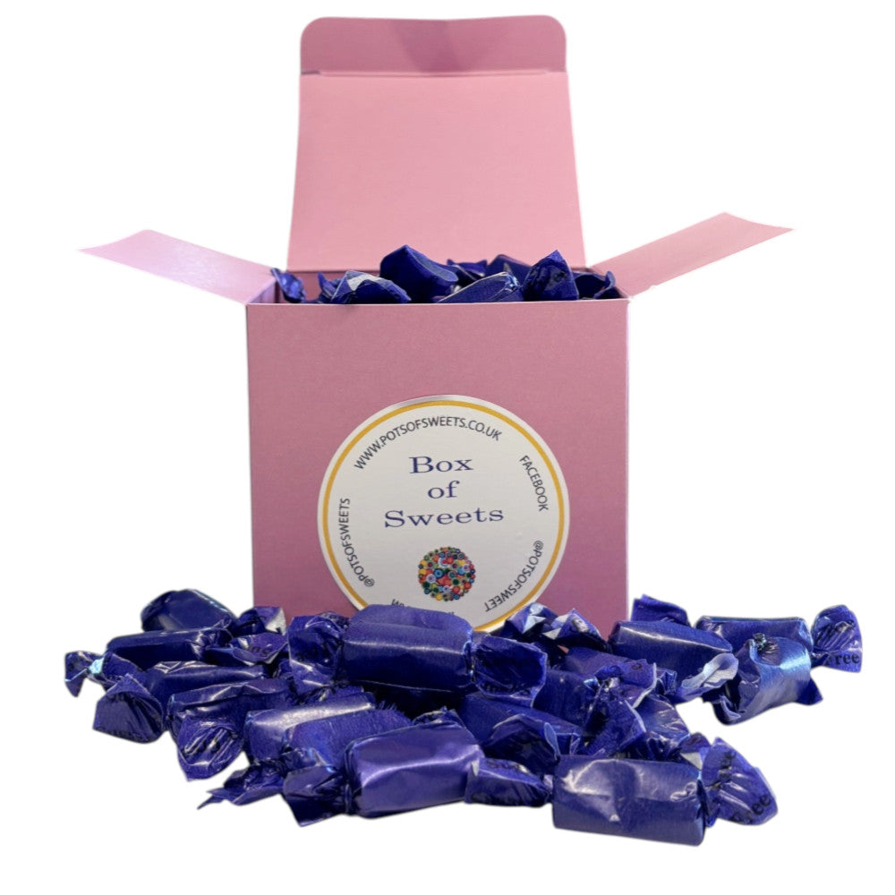 300g Square Coloured Box of Sugar Free Liquorice Toffee
