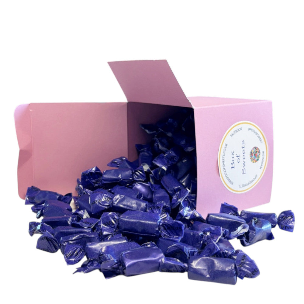 300g Square Coloured Box of Sugar Free Liquorice Toffee