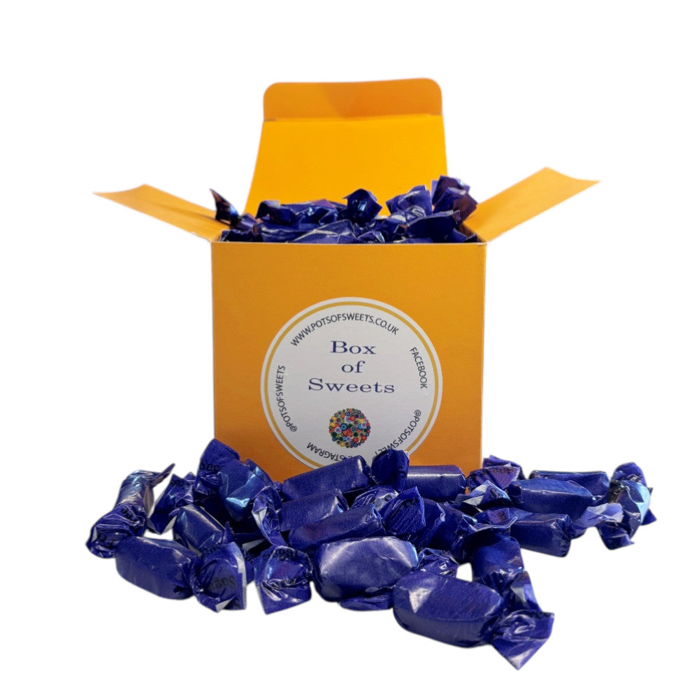 300g Square Coloured Box of Sugar Free Liquorice Toffee