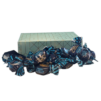 250g Rectangular Patterned Box of Buchanans Milk Chocolate Caramel Toffees