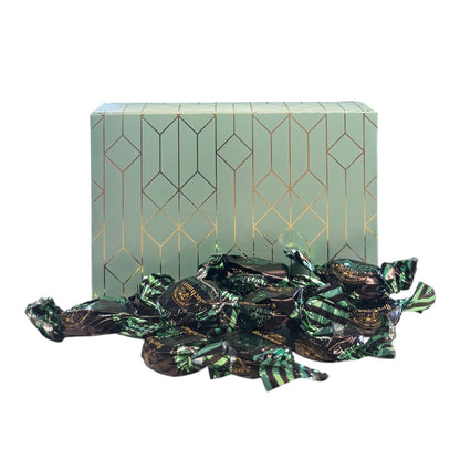 250g Rectangular Patterned Box of Buchanan's Chocolate Peppermint Creams