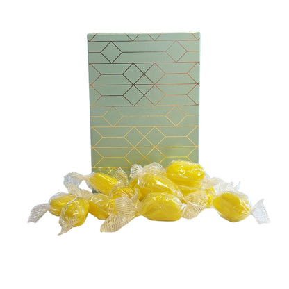 250g Rectangular Patterned Box of Sherbet Lemon Sweets