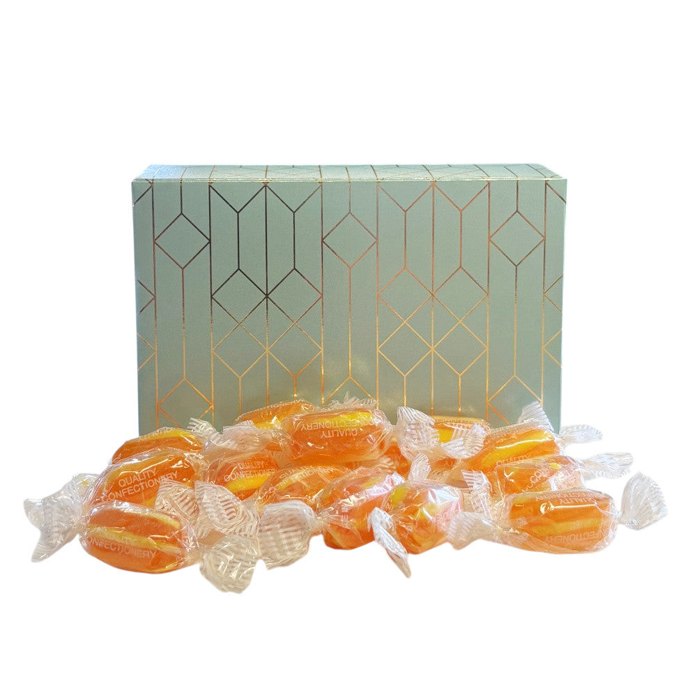 250g Rectangular Patterned Box of Sherbet Pineapple Sweets