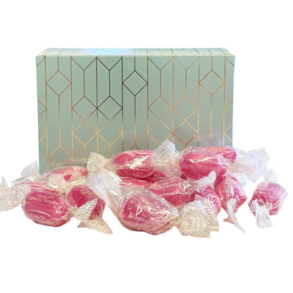 250g Rectangular Patterned Box of Strawberry Sherbets Sweets