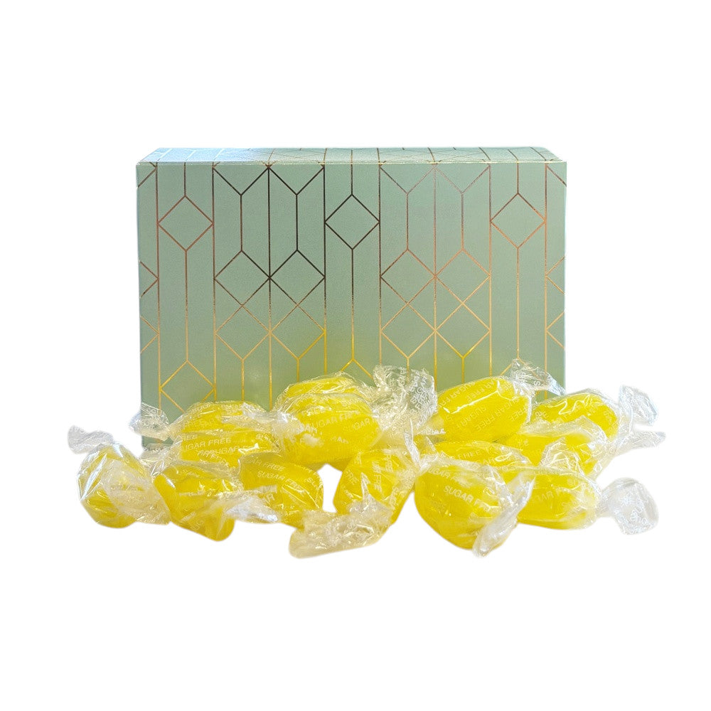 250g Rectangular Box Pattern of Sugar Free Sherbet Lemons