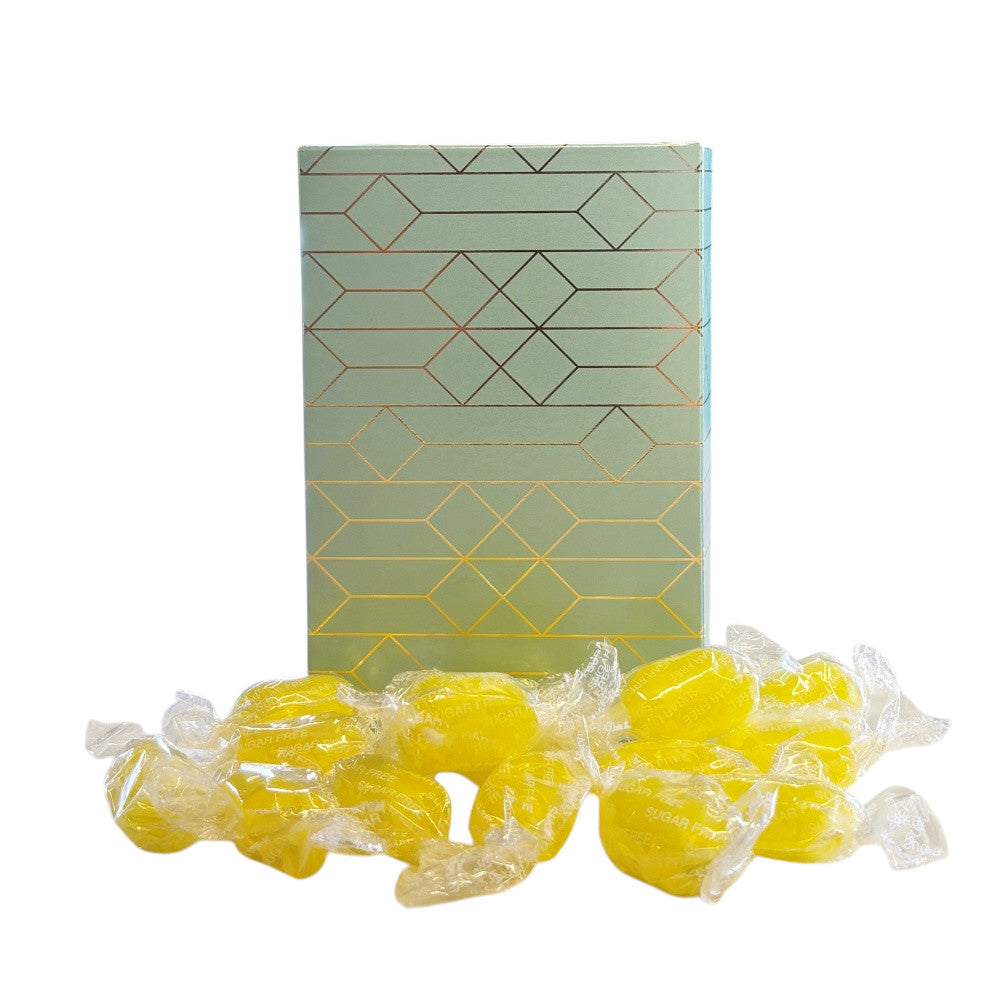 250g Rectangular Box Pattern of Sugar Free Sherbet Lemons