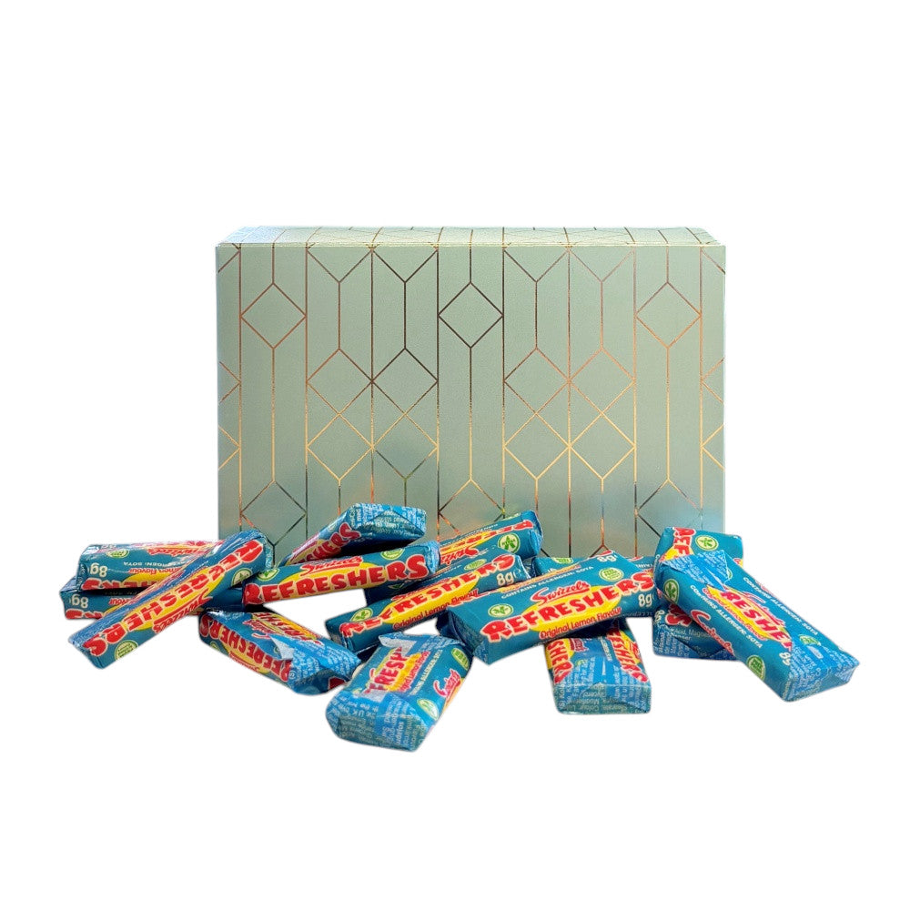 250g Rectangular Patterned Box of Swizzles Refreshers