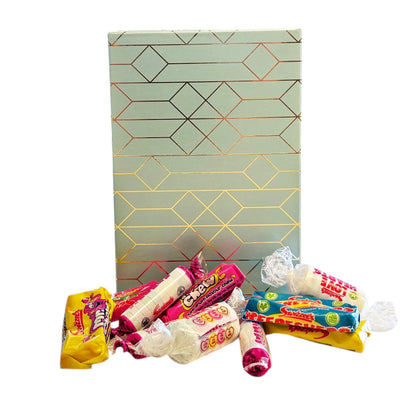 250g Rectangular Box Pattern of Swizzles Retro Sweet Mix