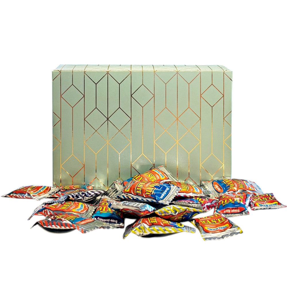 250g Rectangular Box Pattern of Toxic Waste Nuclear Fusion Super Sour Sweets