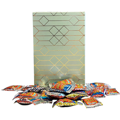 250g Rectangular Box Pattern of Toxic Waste Nuclear Fusion Super Sour Sweets