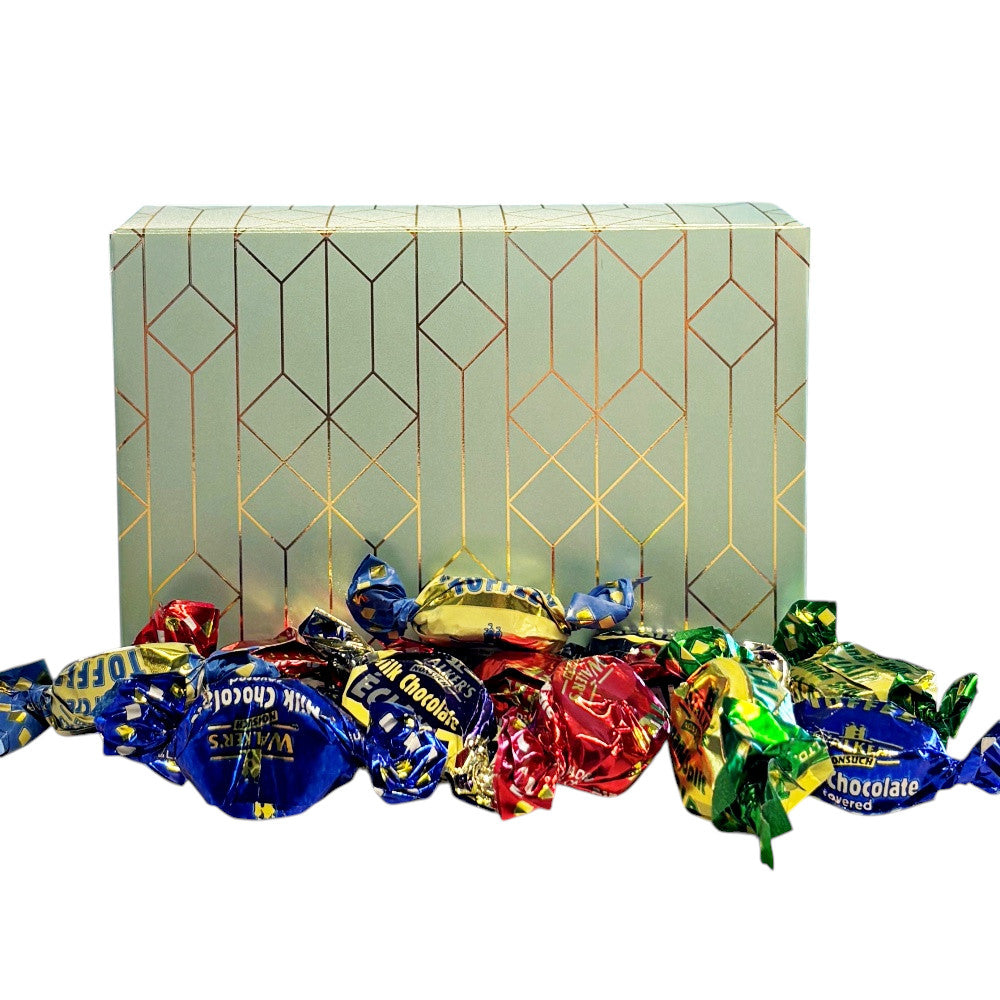 250g Rectangular Box Pattern of Walkers Assorted Toffees
