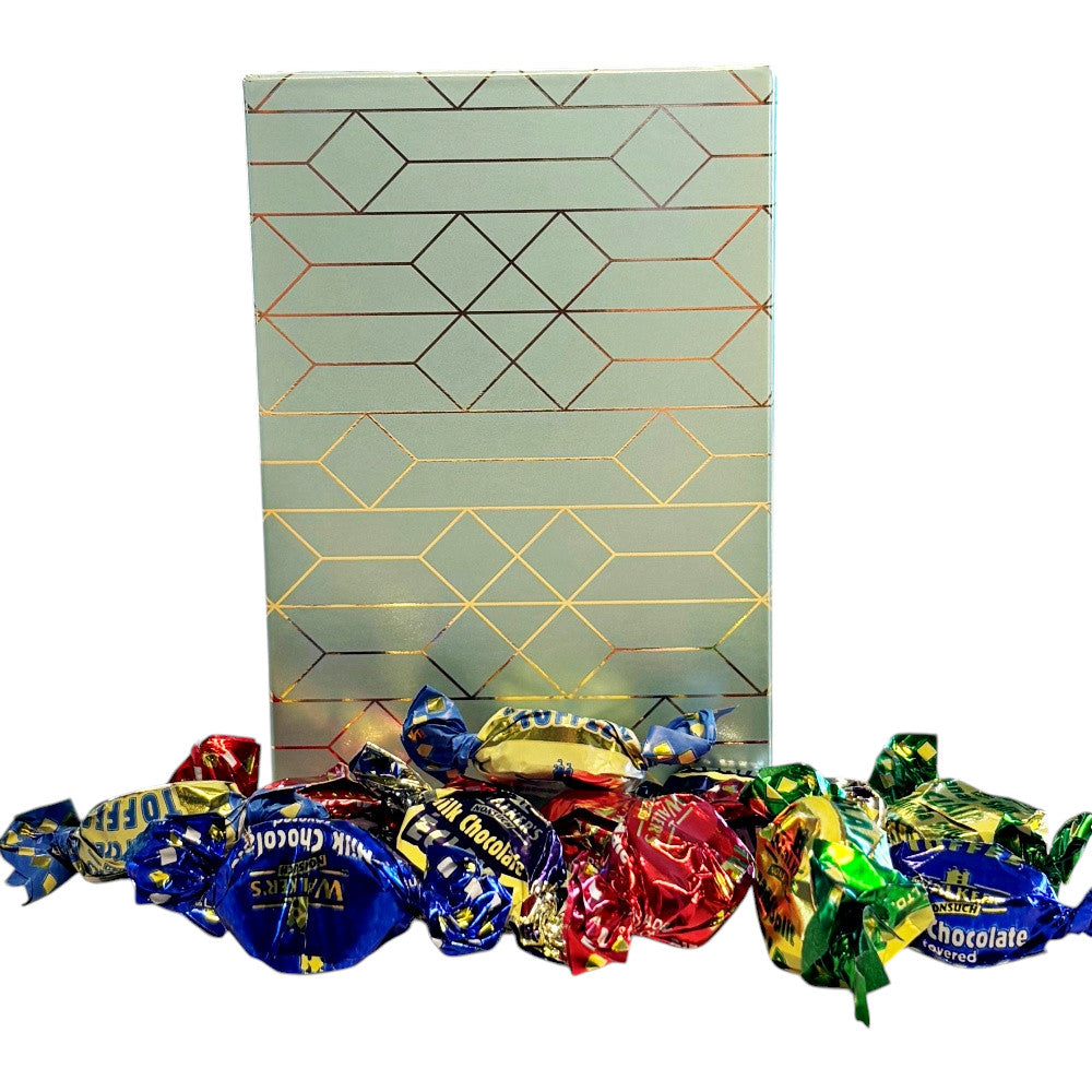 250g Rectangular Box Pattern of Walkers Assorted Toffees