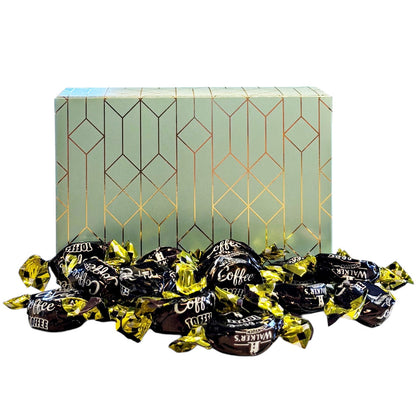 250g Rectangular Box Pattern of Walkers Coffee Toffee Sweets