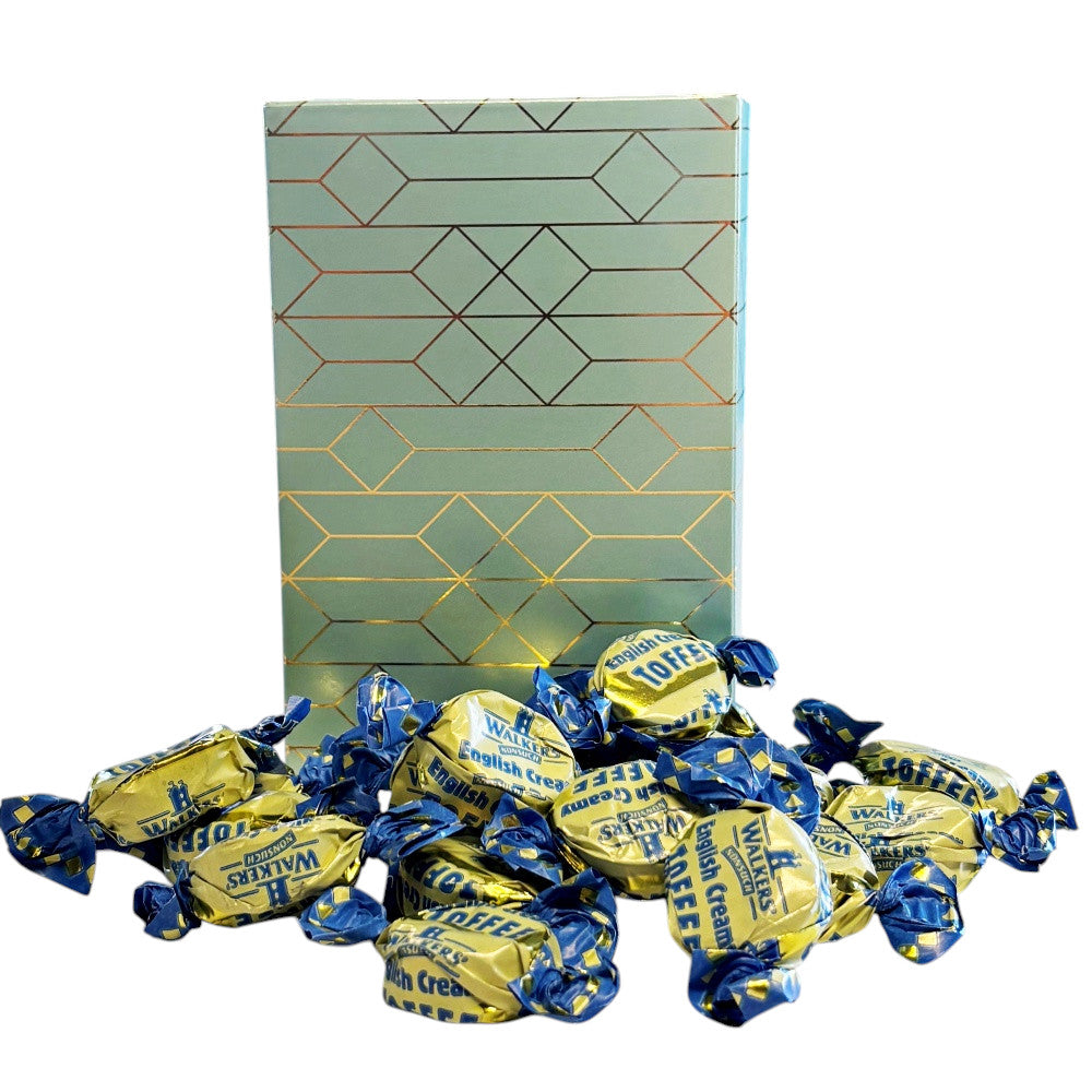 250g Rectangular Box Pattern of Walkers English Creamy Toffee