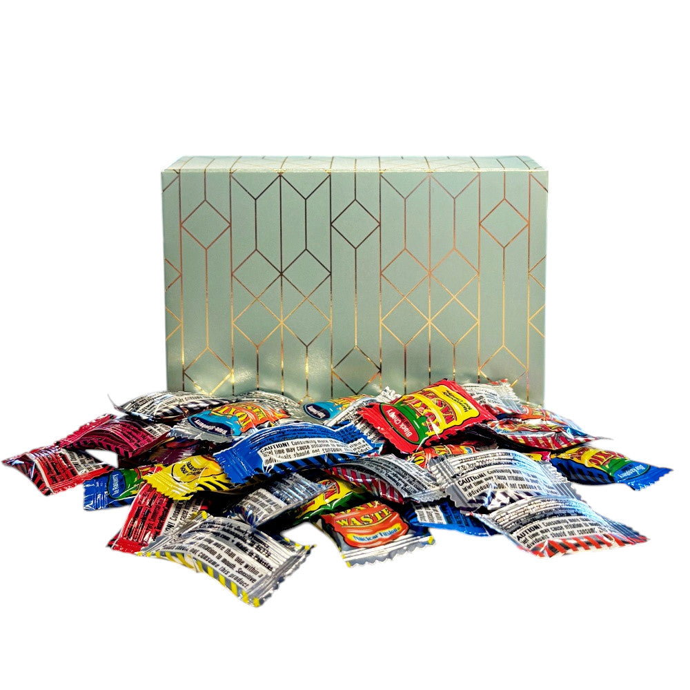 250g Rectangular Box Pattern of Toxic Waste and Nuclear Waste Super Sour Sweet Mix