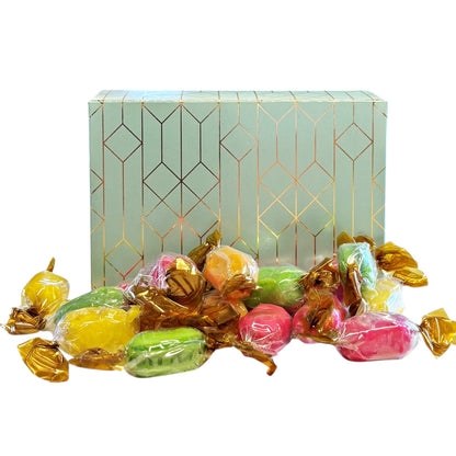 250g Rectangular Pattern Box of Chocolate Fruits Sweets