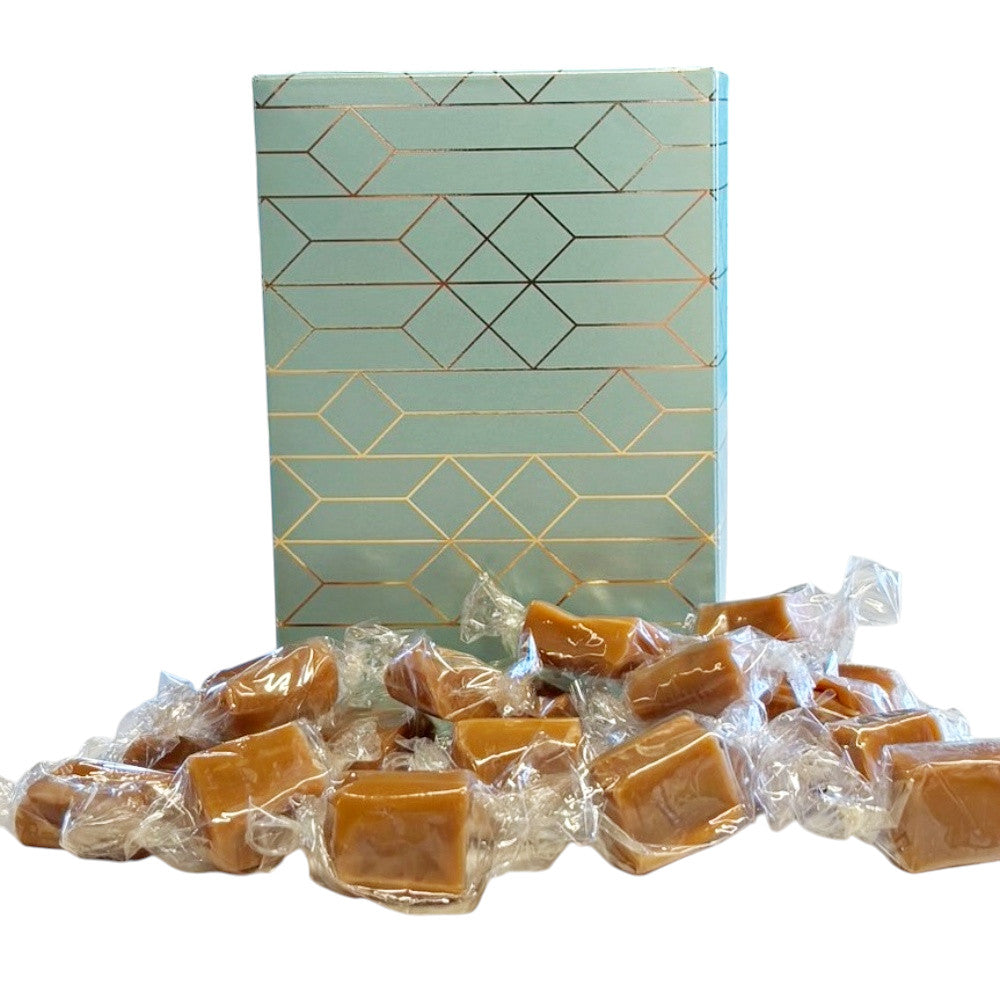 250g Rectangular Patterned Box of Bristows Clotted Cream Fudge