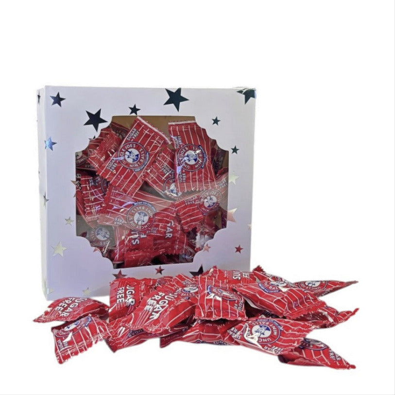 300g Square Star Patterned Box of Uncle Joes Sugar Free Mints