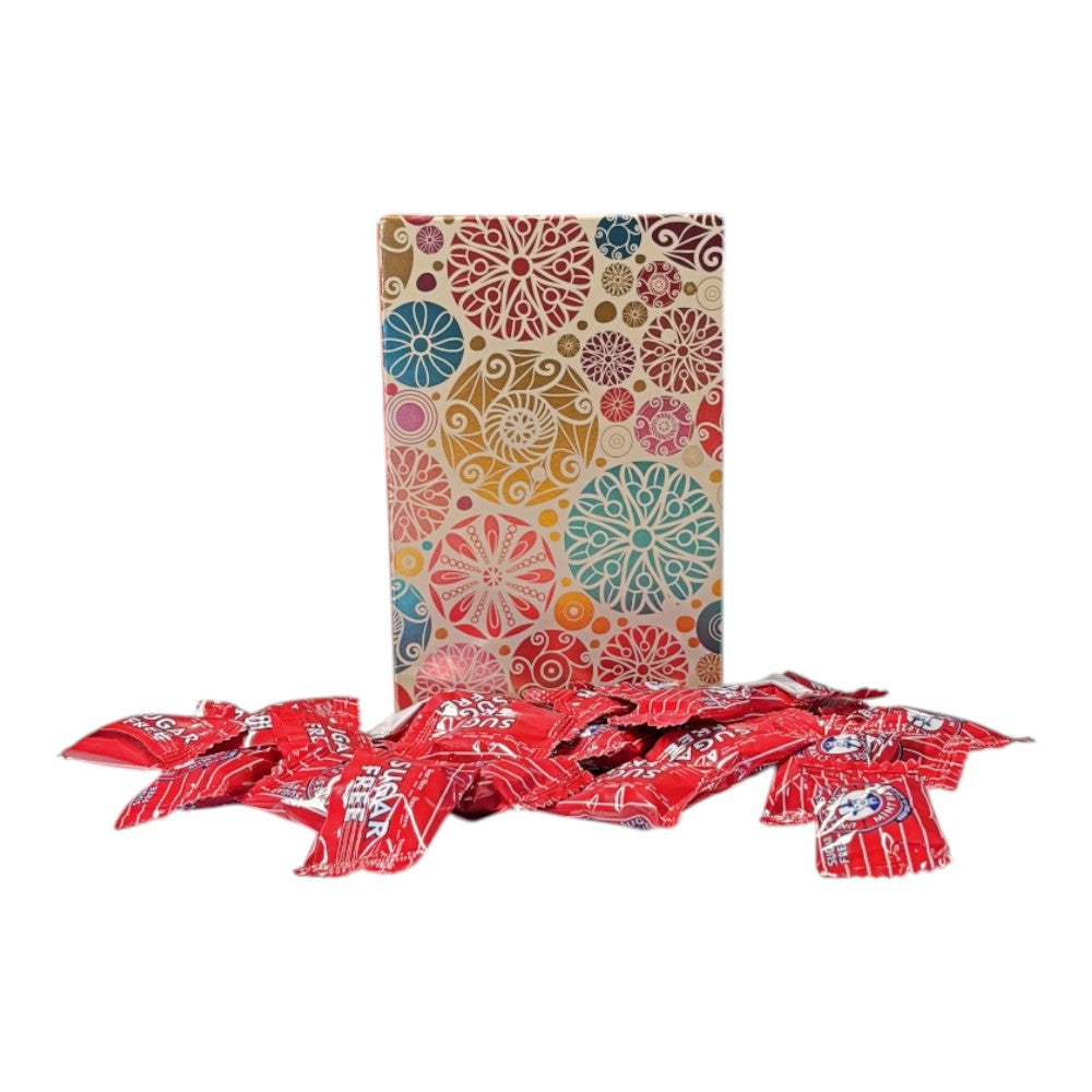 250g Rectangular Patterned Box Pattern of Uncle Joes Sugar Free Mints