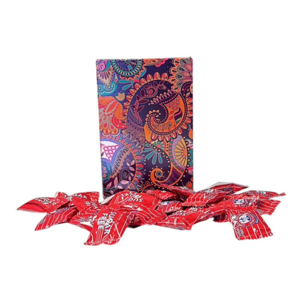 250g Rectangular Patterned Box Pattern of Uncle Joes Sugar Free Mints