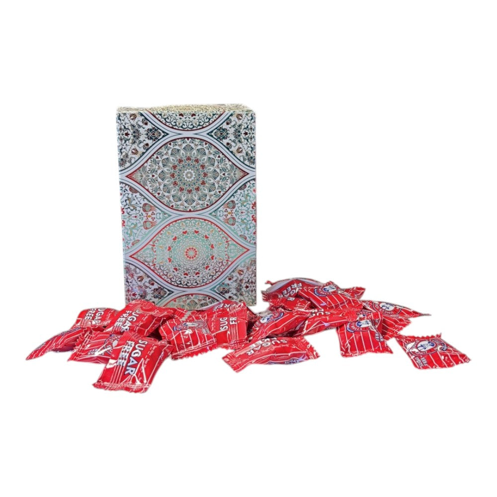 250g Rectangular Patterned Box Pattern of Uncle Joes Sugar Free Mints