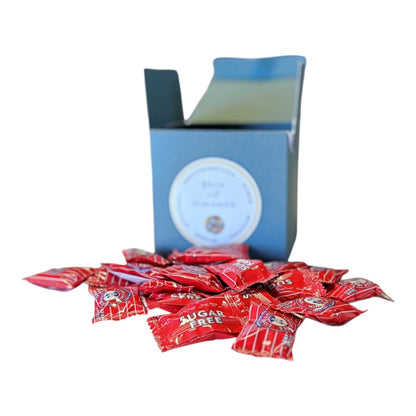 300g Square Coloured Box of Uncle Joes Sugar Free Mints