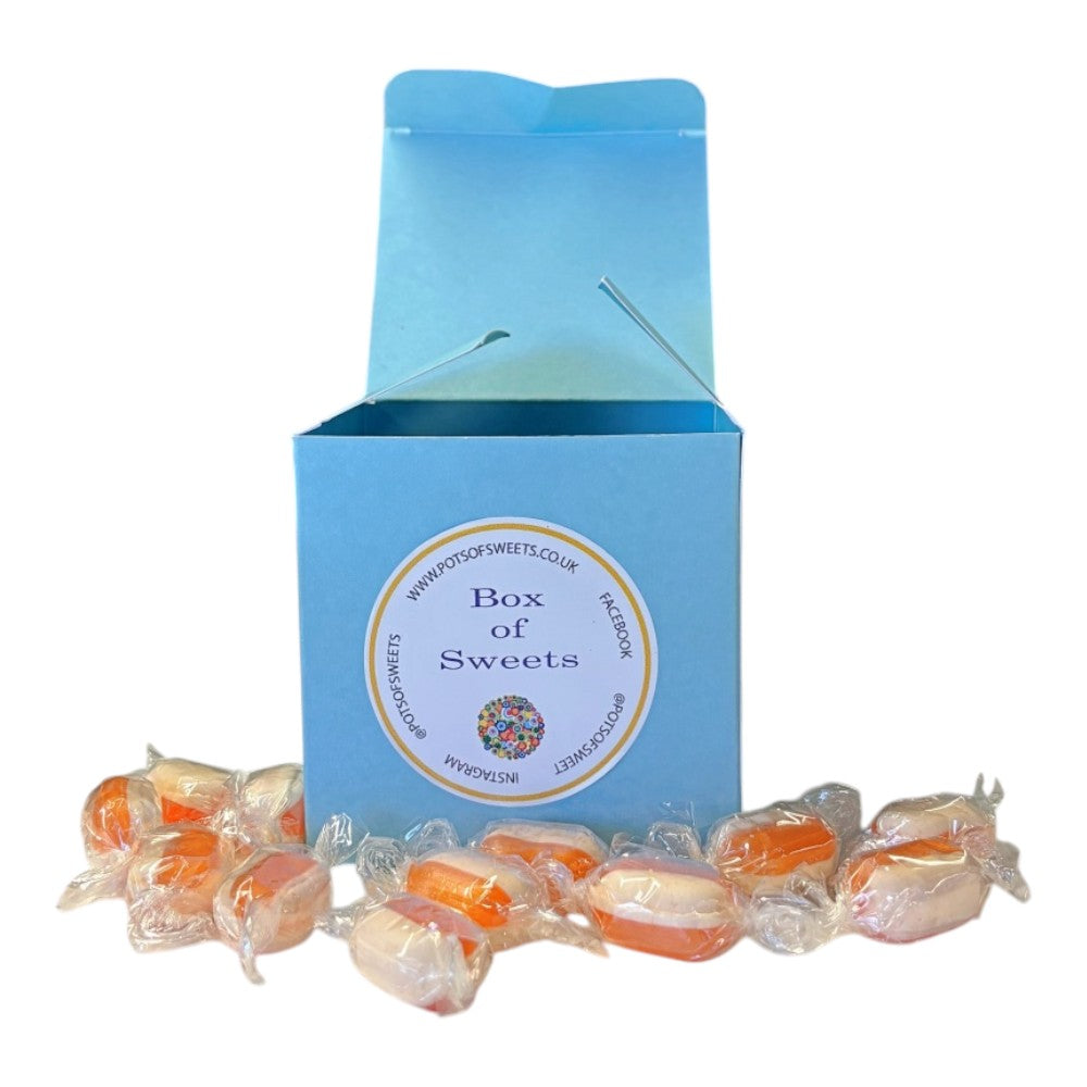 300g Square Coloured Box of Iron Brew Humbugs