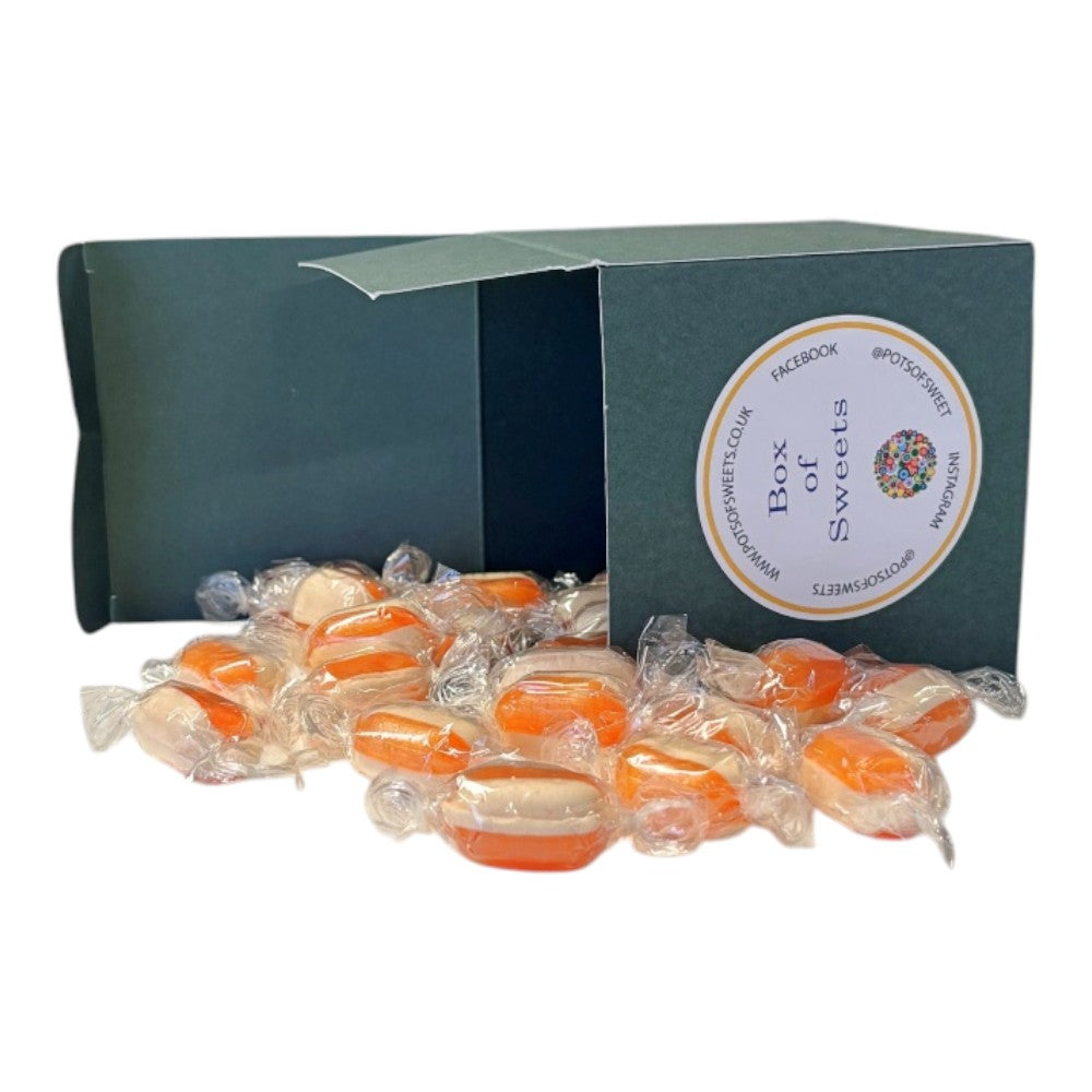 300g Square Coloured Box of Iron Brew Humbugs