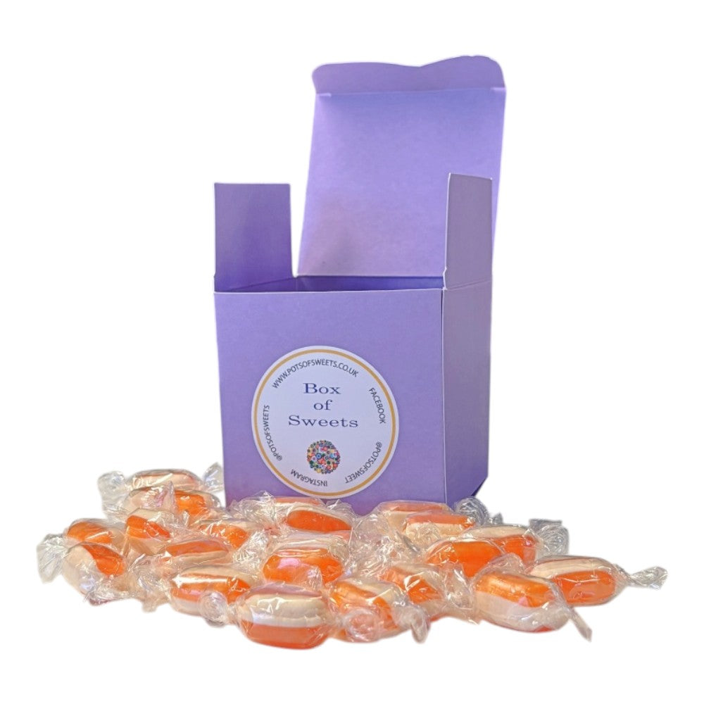 300g Square Coloured Box of Iron Brew Humbugs