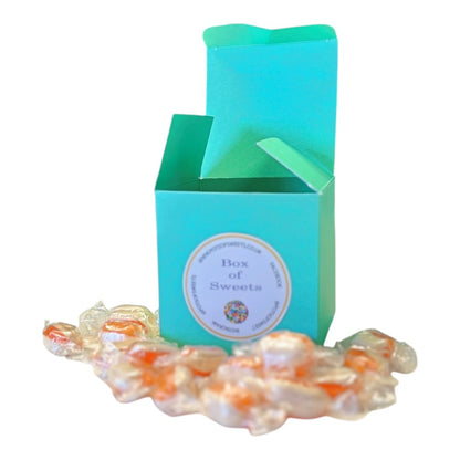 300g Square Coloured Box of Iron Brew Humbugs