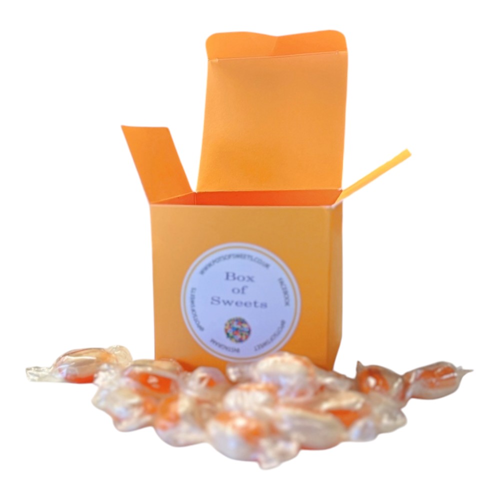 300g Square Coloured Box of Iron Brew Humbugs