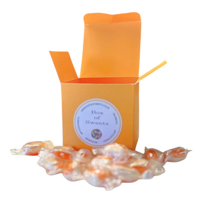 300g Square Coloured Box of Iron Brew Humbugs