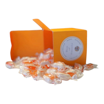 300g Square Coloured Box of Iron Brew Humbugs