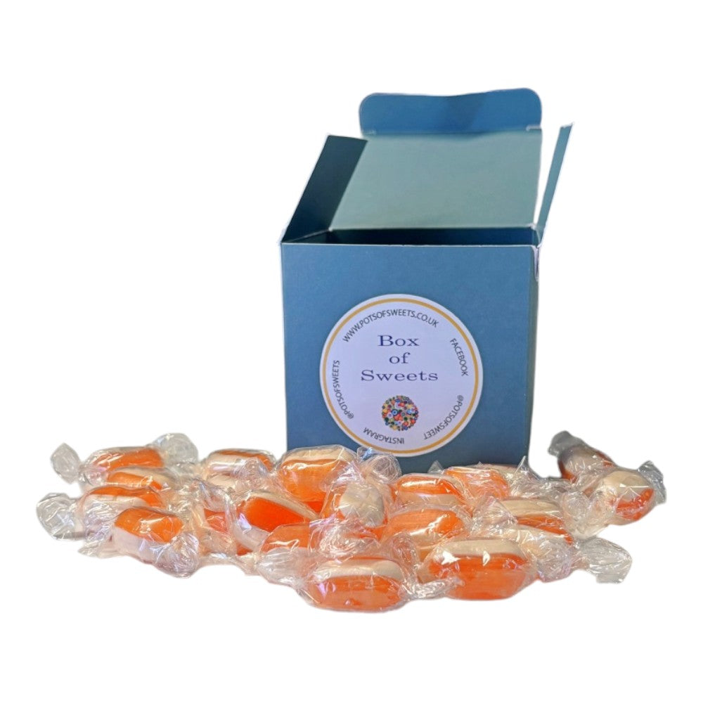 300g Square Coloured Box of Iron Brew Humbugs