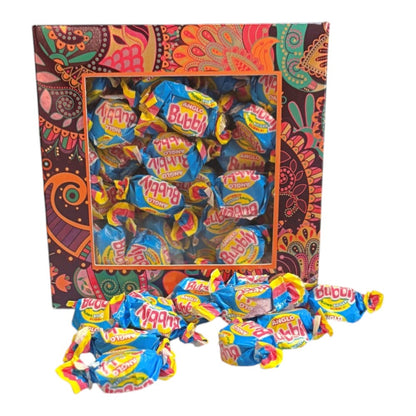 300g Square Window Paisley Pattern Box of Anglo Bubble Bubblegum