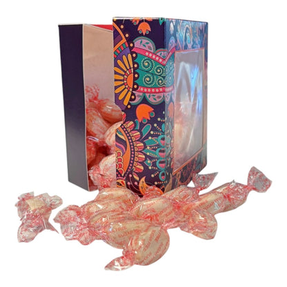 300g Square Window Paisley Pattern Box of Sugar Free Mintoes