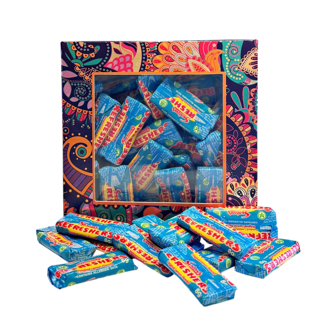 300g Square Window Paisley Pattern Box of Swizzles Refreshers