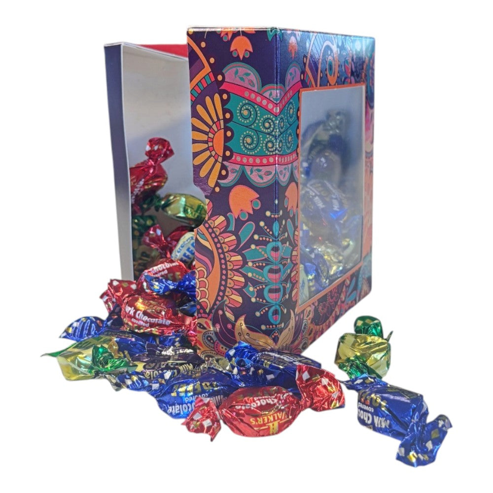 300g Square Window Pattern Box of Walkers Assorted Toffees