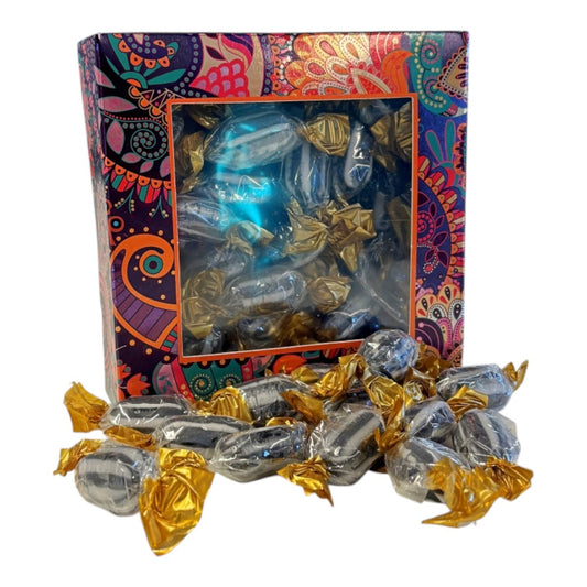 300g Square Window Paisley Pattern Box of Everton Mints