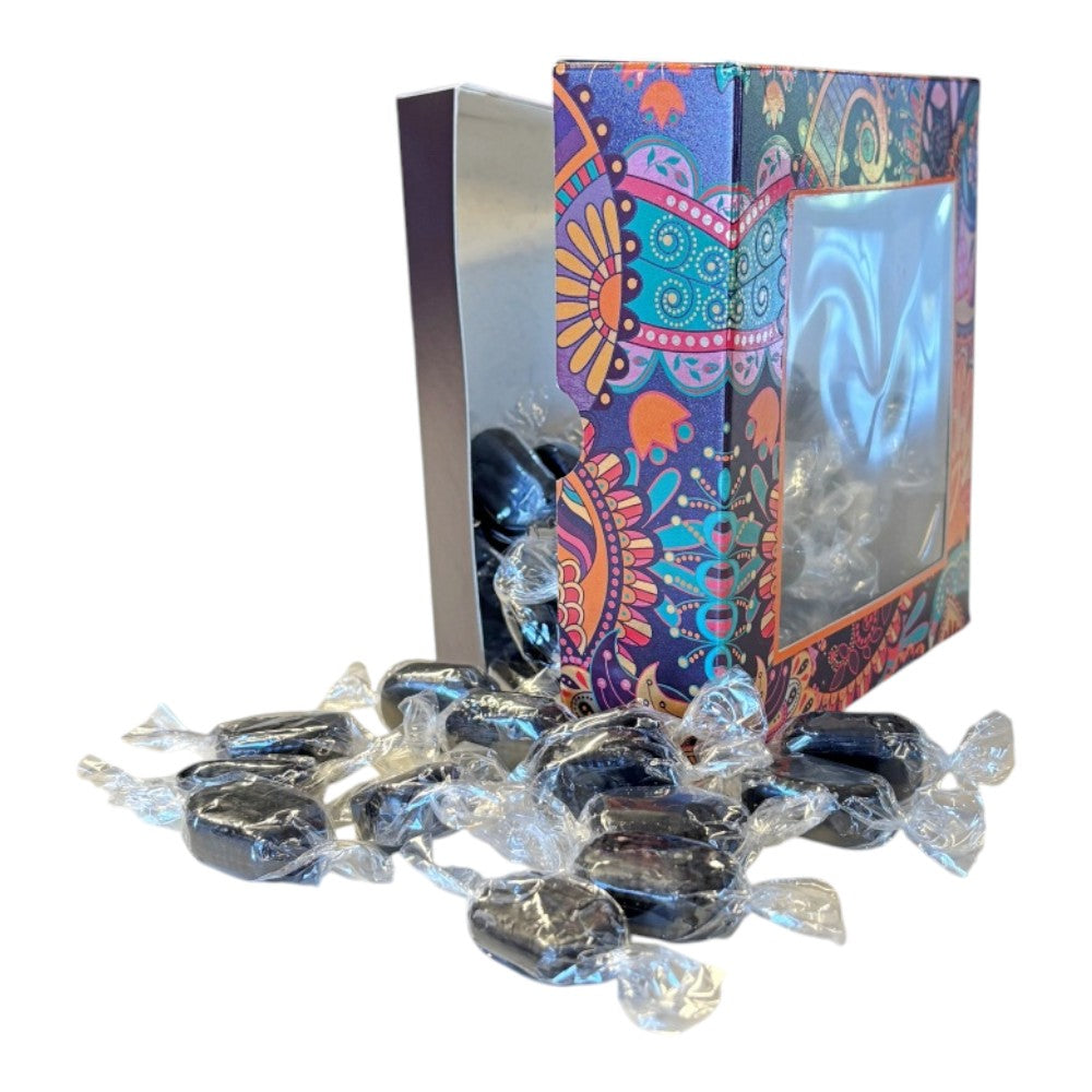 300g Square Window Paisley Pattern Box of Army and Navy Sweets