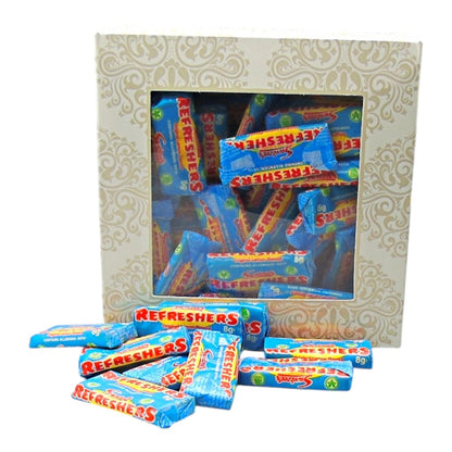 300g Square Window Ivory White Pattern Box of Swizzles Refreshers