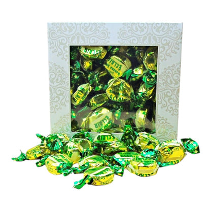 300g Square Window Ivory White Pattern Box of Walkers Banana Eclairs Toffee