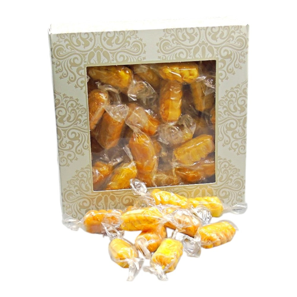 300g Square Window Ivory White Pattern Box of Sweet Peanuts
