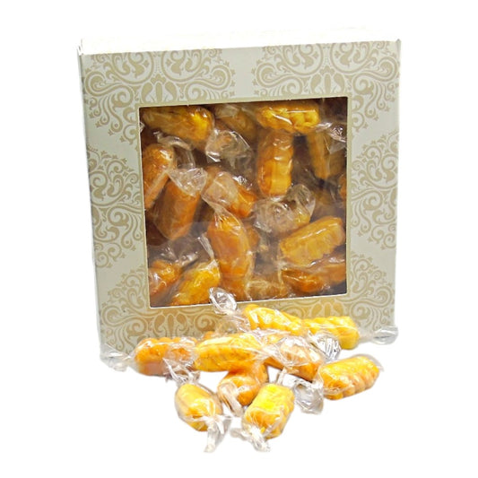 300g Square Window Ivory White Pattern Box of Sweet Peanuts