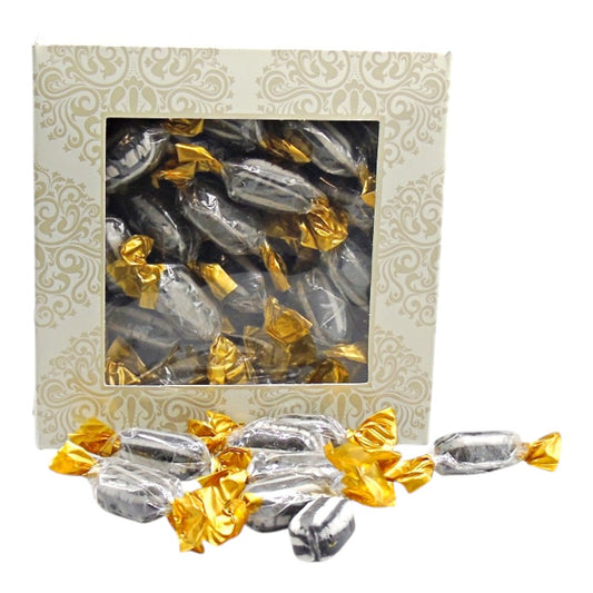 300g Square Window Ivory White Pattern Box of Everton Mints