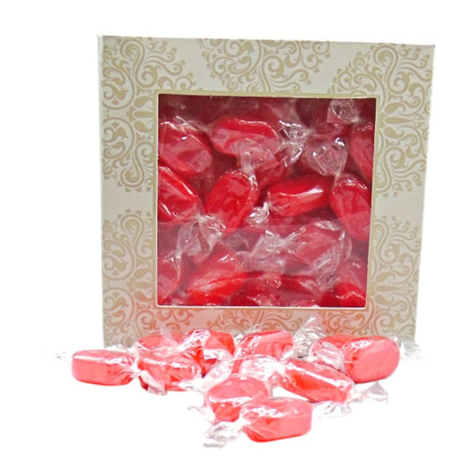 300g Square Window Ivory White Pattern Box of Aniseed Twists