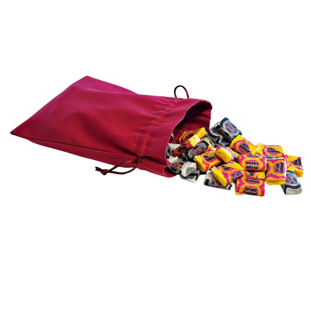 250g Cotton Bag of Black Jacks and Fruit Salads