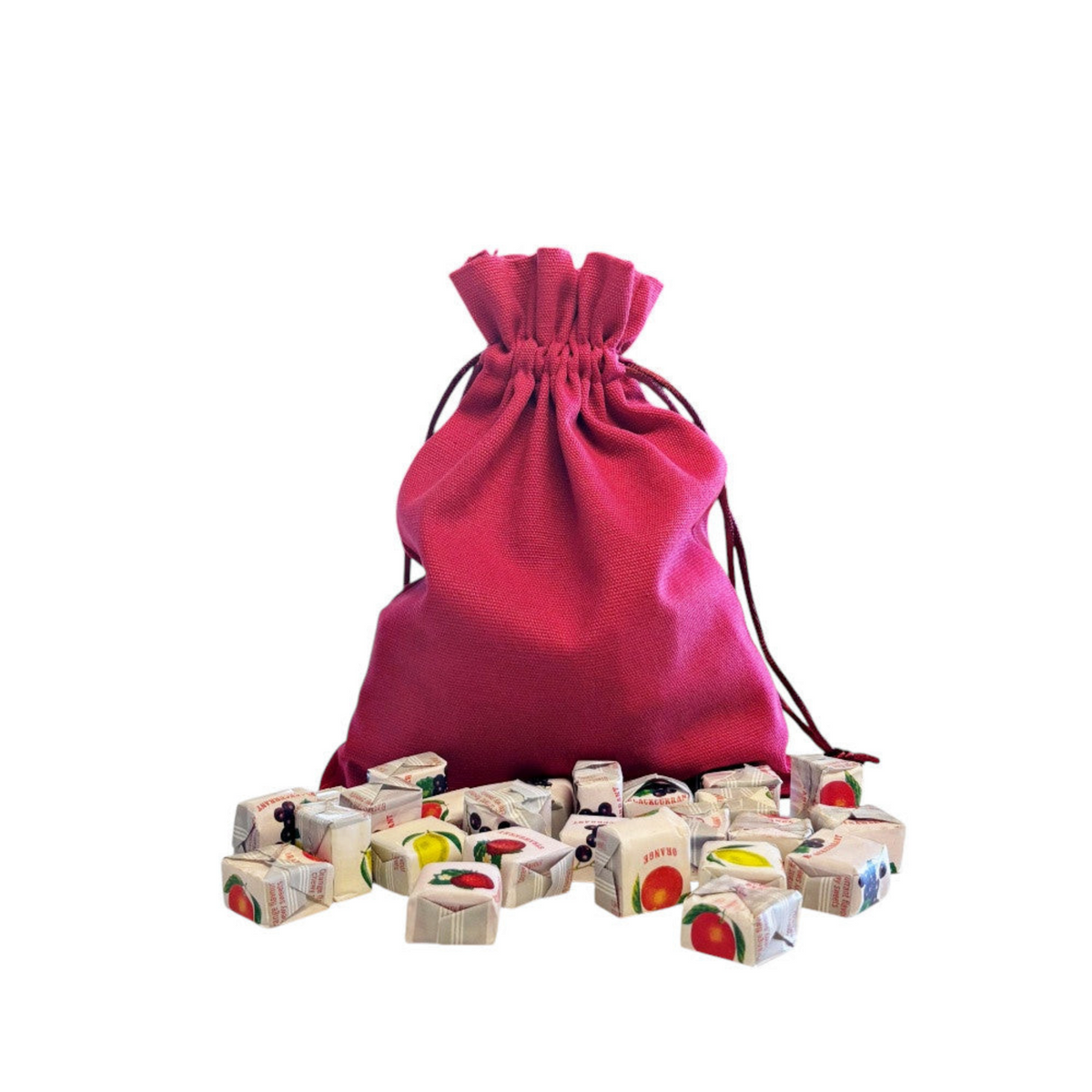 250g Cotton Bag of Fruity Chews Fruit Caramels