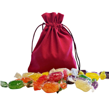 250g Cotton Bag of Hard Boiled Fruit Drop Sweet
